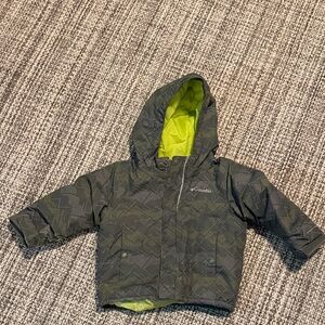 Columbia Patterned Jacket with Lime Lining